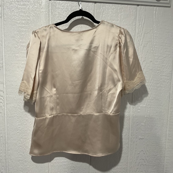 NEW LACE BLOUSE ( Joie Hina Milkmaid ) LARGE  (NWOT) - Picture 2 of 2